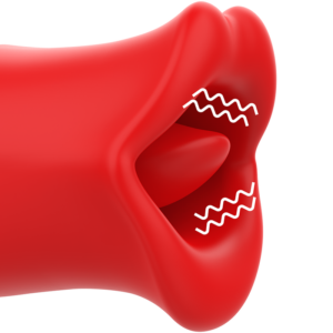 Mia-Sicilia Double Pleasure Clitoride Vibratore con Lingua, Doppia · Vibratori (immagine 3)