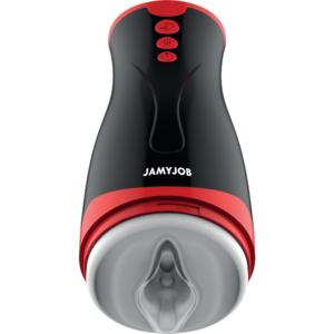Jamyjob-Jango Masturbatore con Compressione e Vibrazioni-Silicio, 5 · Masturbatori (immagine 5)