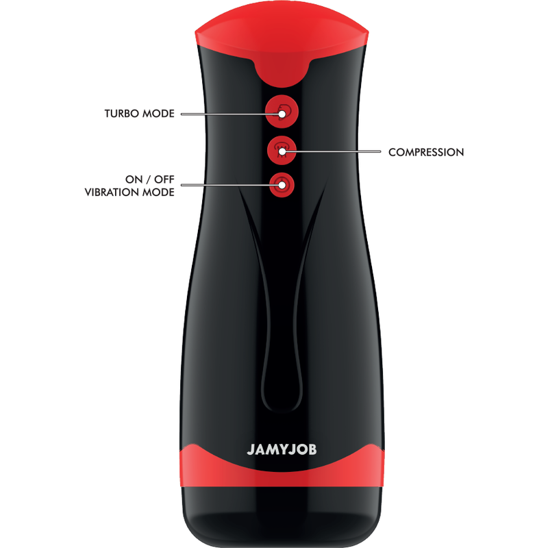 Jamyjob-Jango Masturbatore con Compressione e Vibrazioni-Silicio, 5 · Masturbatori (immagine 4)