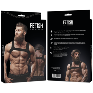 Fetish Submissive Attitude-Imbracatura in neoprene per il petto · Intimo uomo (imaginea 3)