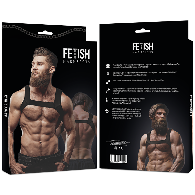 Fetish Submissive Attitude-Imbracatura in neoprene per il petto · Intimo uomo (imaginea 12)