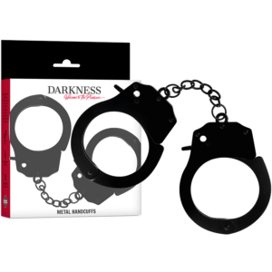 Darkness-Manette metalliche nere per le mani
