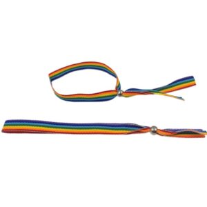 Pride-Bracciale in Metallo con Palline d'Argento e Bandiera LGBT 2 Pride-Bracciale in Metallo con Palline d'Argento e Bandiera LGBT · Articoli divertenti