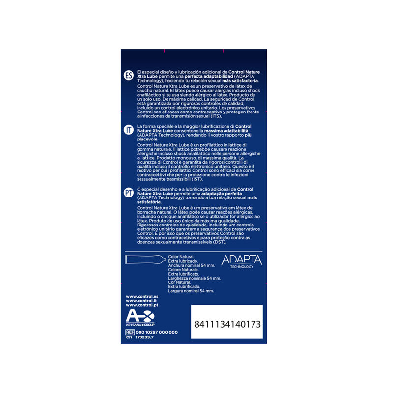 Control Condoms-Adapta Nature Extralube Preservativo 12 2 Control Condoms-Adapta Nature Extralube Preservativo 12 · Preservativi (imaginea 2)