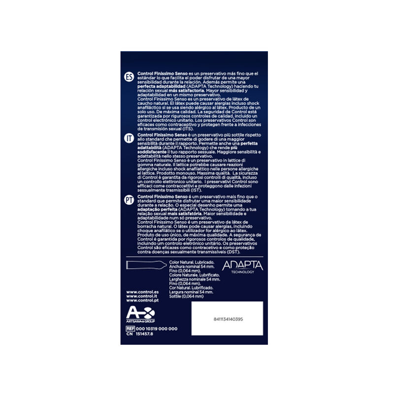 Control Condoms-Adatta Senso Preservativi 24 Pezzi-Lattice 2 Control Condoms-Adatta Senso Preservativi 24 Pezzi-Lattice · Preservativi (imaginea 2)