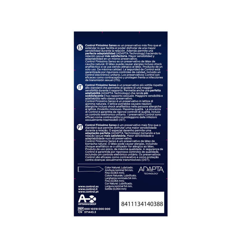 Control Condoms-Adattare Senso Preservativi 12 Pezzi · Preservativi (immagine 2)
