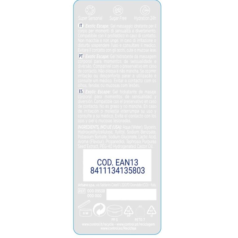 Control Lubes-2 in 1 gel di massaggio esotico 200 ml 2 Control Lubes-2 in 1 gel di massaggio esotico 200 ml · Massaggio erotico (imaginea 2)
