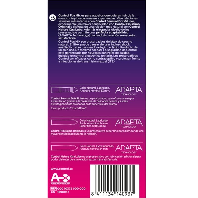 Control Condoms-Feel Fun Mix 6 Uds · Preservativi (immagine 2)