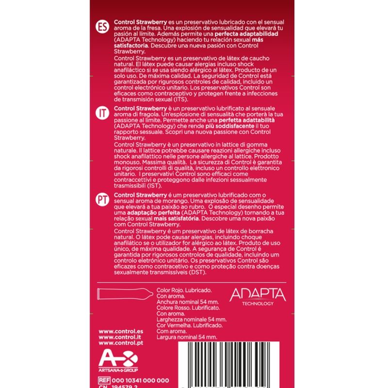 Control Condoms-Adapts Fragole 12 Unità 2 Control Condoms-Adapts Fragole 12 Unità · Preservativi (imaginea 2)