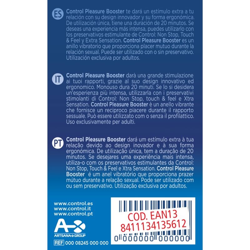 Control Toys-Anello Vibratore Amplificatore Piacere-Silicone · Anelli & Guaine per pene (immagine 2)