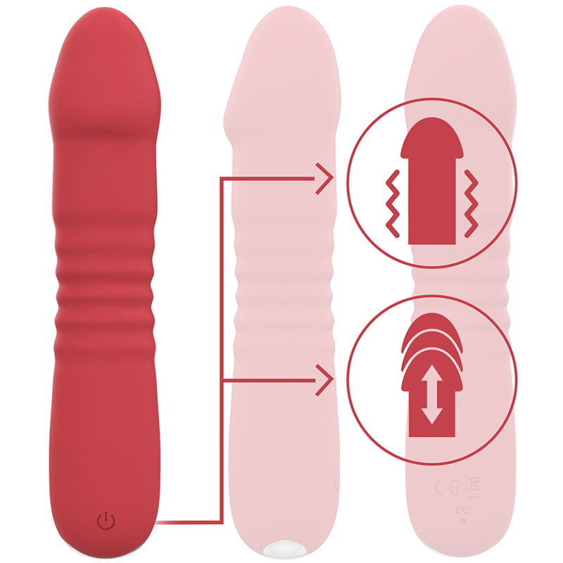 Intense High Tech-Giuni Up & Down 10 Vibrazioni Rosso-Silicone, 10 2 Intense High Tech-Giuni Up & Down 10 Vibrazioni Rosso-Silicone, 10 · Vibratori (imaginea 2)