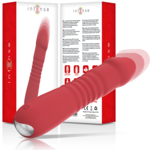 Intense High Tech-Giuni Up & Down 10 Vibrazioni Rosso-Silicone, 10