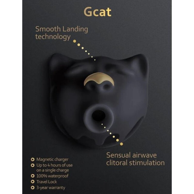 G-Vibe-Gcat Mystic Stimolatore Clitorideo con Suzione Nero 2 G-Vibe-Gcat Mystic Stimolatore Clitorideo con Suzione Nero · Vibratori (imaginea 2)