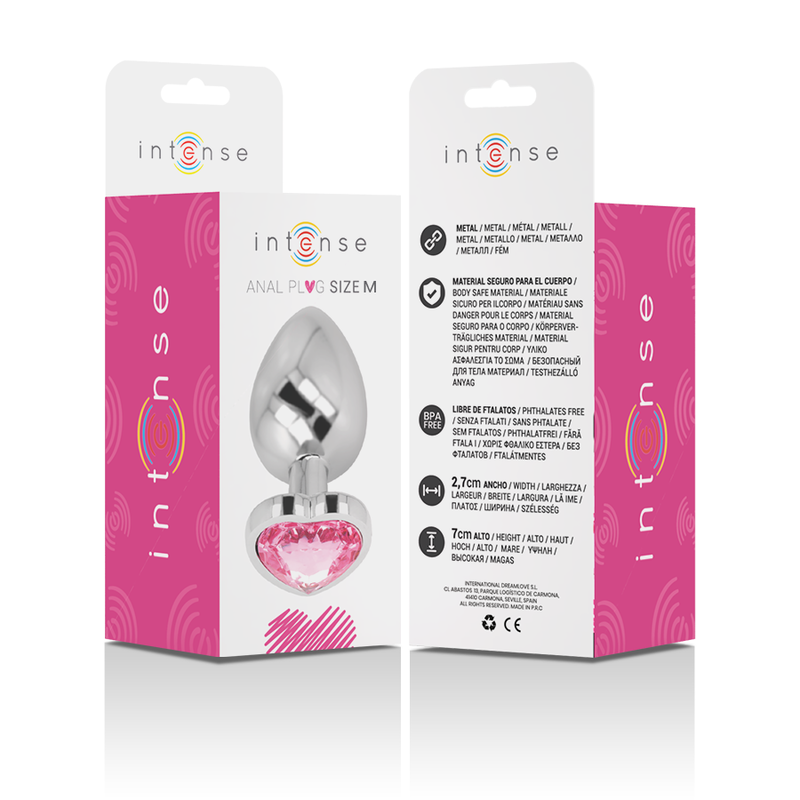 Intense Anal Toys-Plug anale in metallo Alluminio Cuore · Accessori BDSM (imaginea 17)