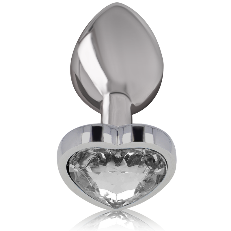 Intense Anal Toys-White Heart Plug anale in metallo, Taglia S · Accessori BDSM (imaginea 4)