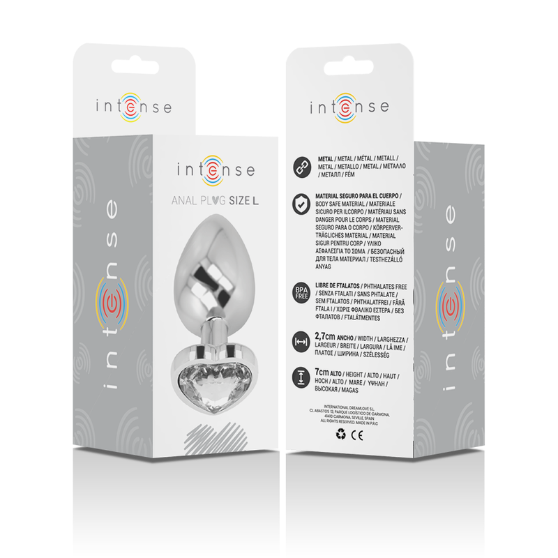 Intense Anal Toys-Anal Plug Metallo Alluminio Cuore Bianca, Taglia L 2 Intense Anal Toys-Anal Plug Metallo Alluminio Cuore Bianca, Taglia L · Accessori BDSM (imaginea 2)