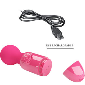 High Tech-Magenta Mini Vibratore Personal-Silicone, Ricaricabile — PRETTY LOVE · Vibratori (immagine 3)