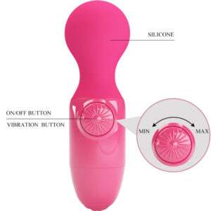 High Tech-Magenta Mini Vibratore Personal-Silicone, Ricaricabile — PRETTY LOVE · Vibratori (immagine 8)