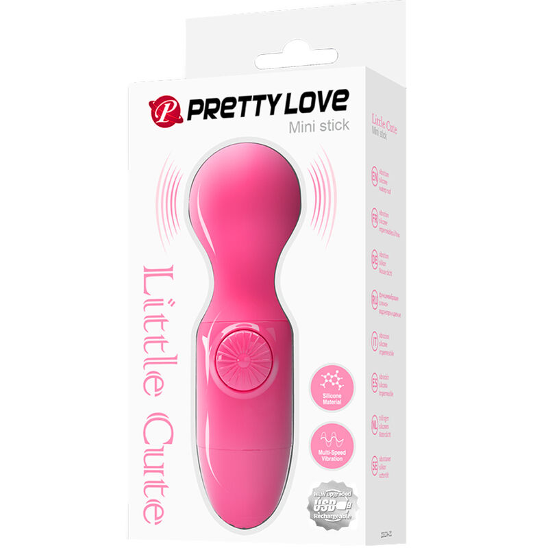 High Tech-Magenta Mini Vibratore Personal-Silicone, Ricaricabile — PRETTY LOVE · Vibratori (immagine 7)