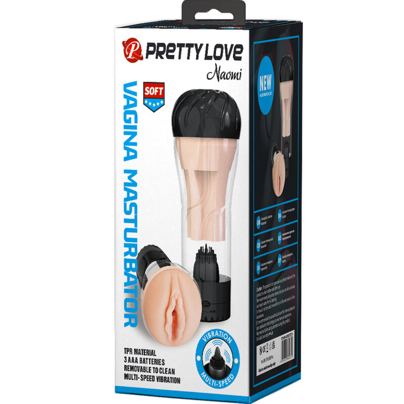 Bodies & Masturbators-Naomi Vagina Vibrator-TPR — PRETTY LOVE · Masturbatori (imaginea 5)
