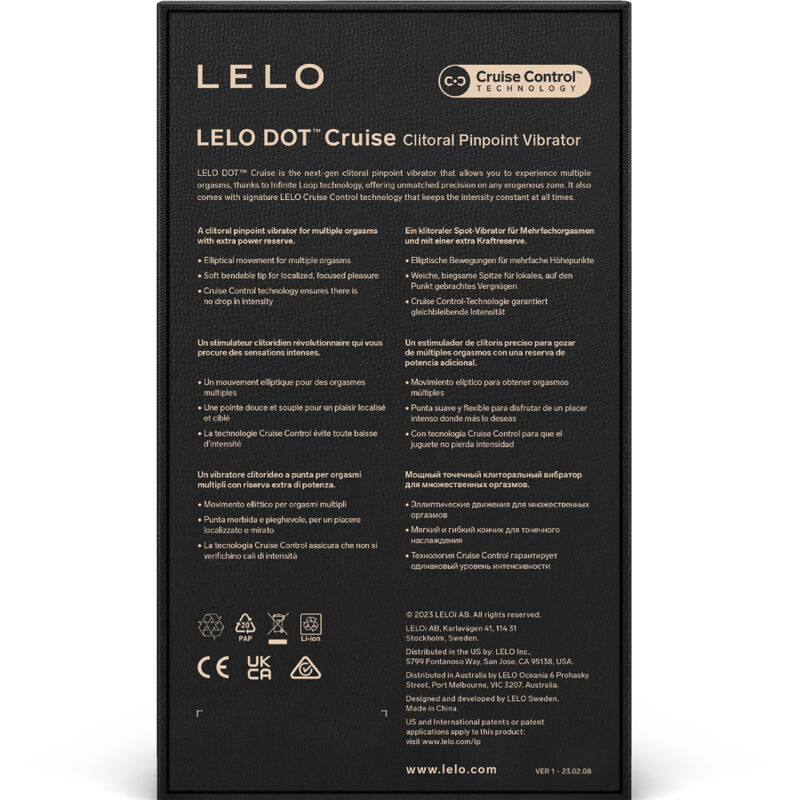 Lelo-Dot Cruise Clitoride Stimolatore di Silicone 44 Lelo-Dot Cruise Clitoride Stimolatore di Silicone · Vibratori (imaginea 7)