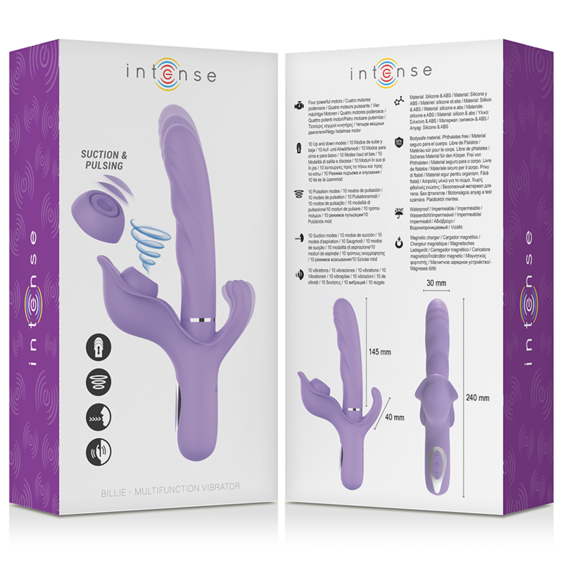 Intense High Tech-Billie Vibratore Multifunzione Ricaricabile 2 Intense High Tech-Billie Vibratore Multifunzione Ricaricabile · Vibratori (imaginea 2)
