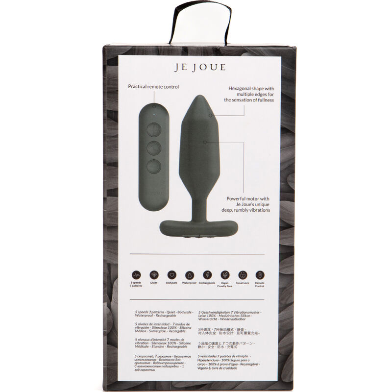 Je Joue-Onyx Plug anale Vibratore Nero-Silicone · Accessori BDSM (immagine 3)