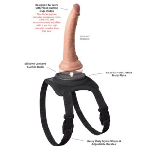 Pipedreams-Cablaggio per Cuscino Body Dock con Ventosa · Strap-on & Imbracature (immagine 5)