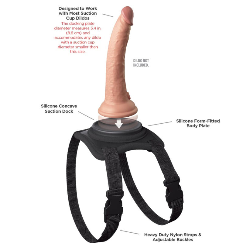Pipedreams-Cablaggio per Cuscino Body Dock con Ventosa · Strap-on & Imbracature (immagine 5)