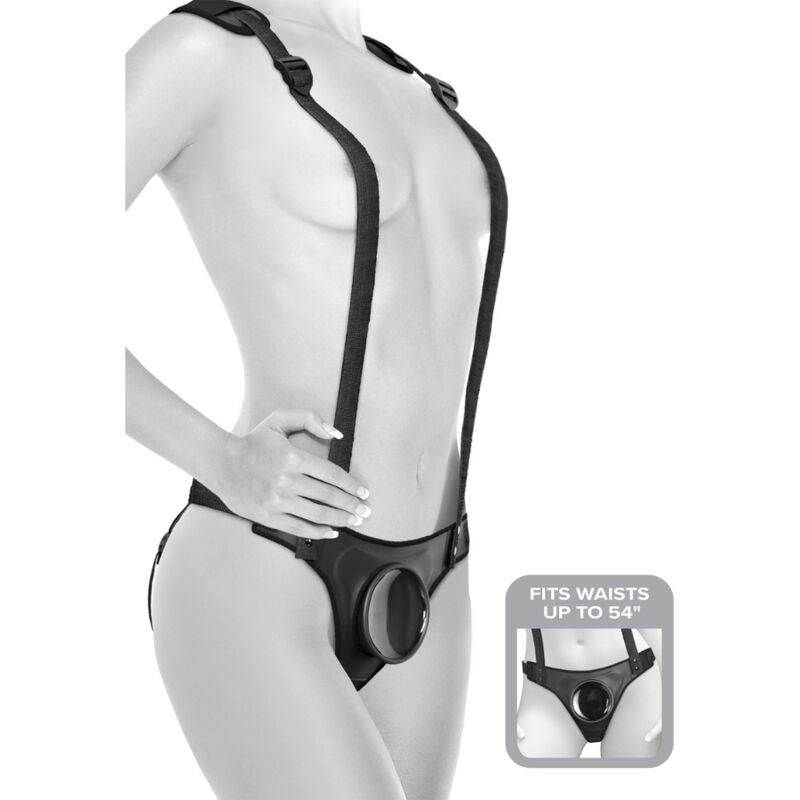 Pipedreams-Body Dock Bretelle Strap-on-Silicone, Ventosa · Strap-on & Imbracature (immagine 2)