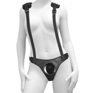 Pipedreams-Body Dock Bretelle Strap-on-Silicone, Ventosa · Strap-on & Imbracature (immagine 3)