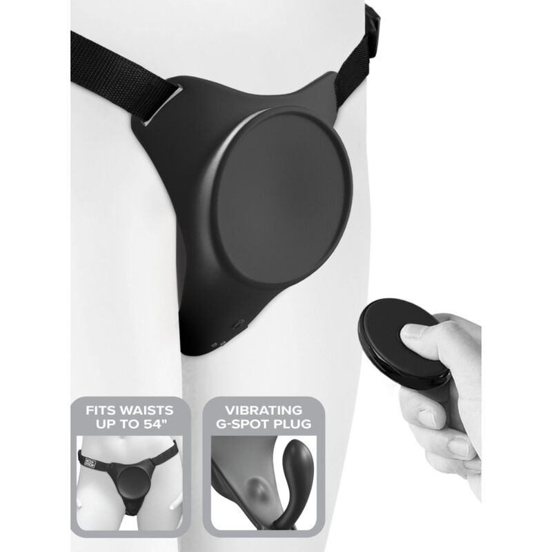 Pipedreams-Body Dock G-spot Pro Harness-Silicone, 10 velocità · Strap-on & Imbracature (immagine 2)