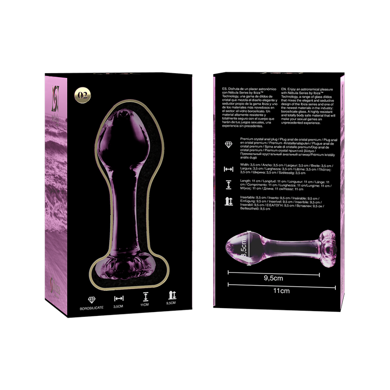 Nebula Series by Ibiza-Modello 2 Plug anale in Vetro · Accessori BDSM (imaginea 6)