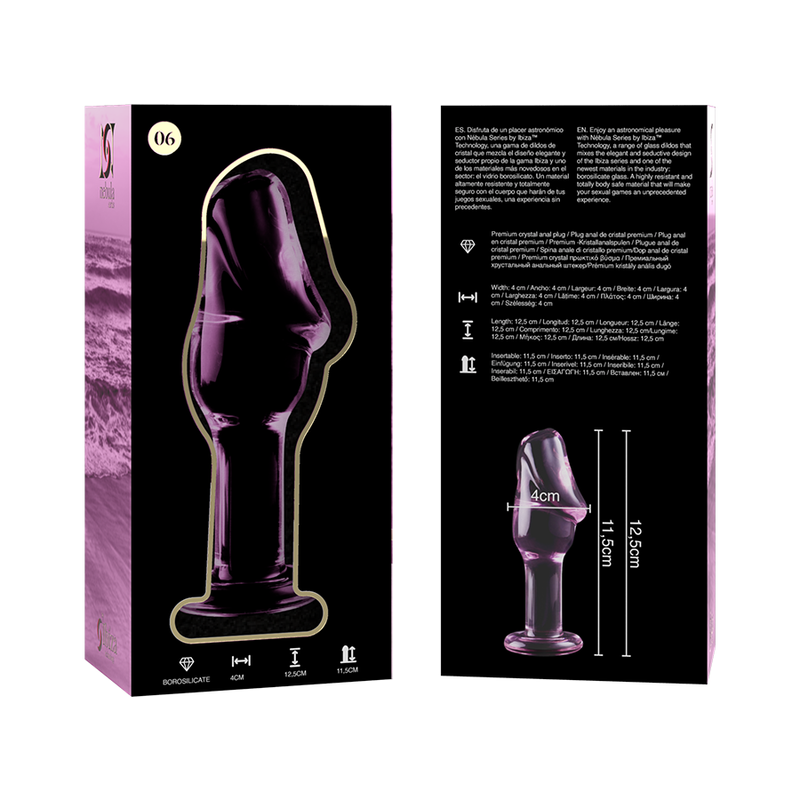 Nebula Series by Ibiza-Modello 6 Plug Cristallo 12.5 cm o 4 cm 30 Nebula Series by Ibiza-Modello 6 Plug Cristallo 12.5 cm o 4 cm · Accessori BDSM (imaginea 6)