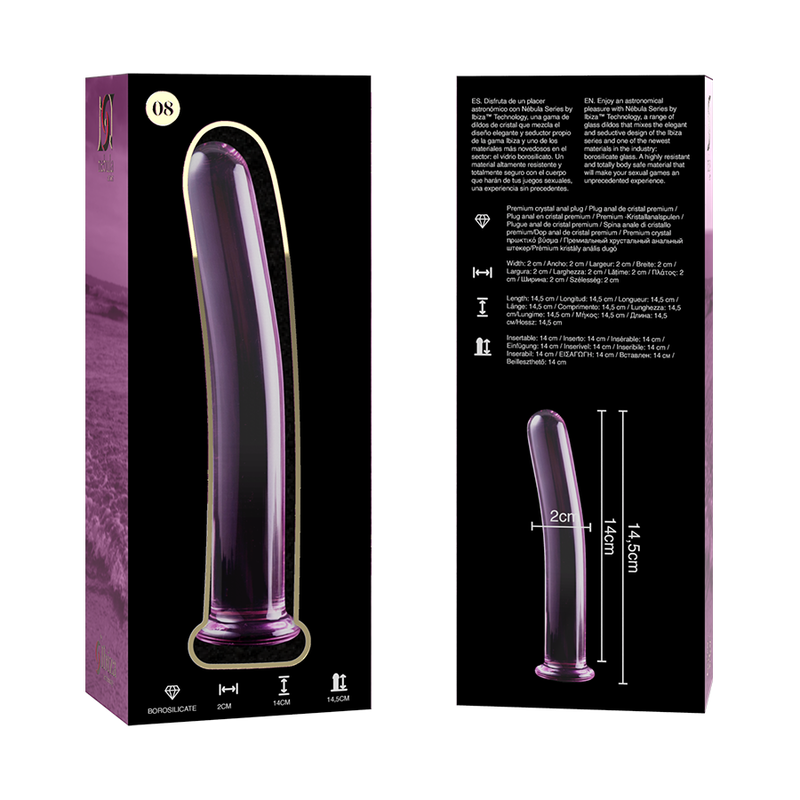 Nebula Series by Ibiza-Modello 8 Dildo Cristallo 14.5 x 2 cm · Dildo & Stimolatori (imaginea 7)