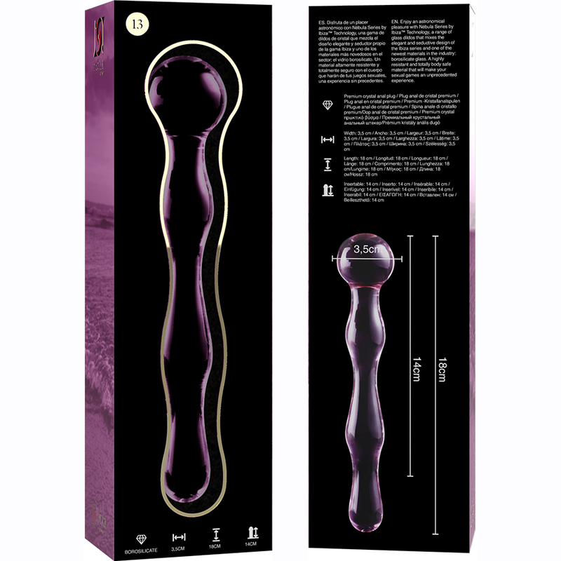 Nebula Series by Ibiza-Model 13 Dildo Cristallo 18 cm · Dildo & Stimolatori (immagine 4)