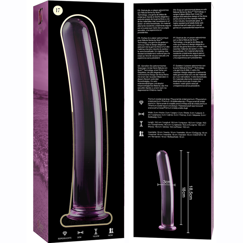 Nebula Series by Ibiza-Modello 17 Dildo Cristallo 18.5 cm · Dildo & Stimolatori (imaginea 6)