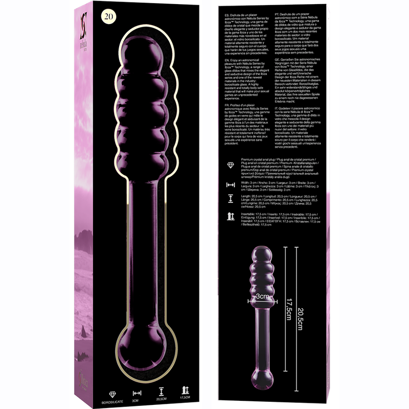 Nebula Series by Ibiza-Modello 20 Dildo Cristallo 20.5 cm · Dildo & Stimolatori (imaginea 6)