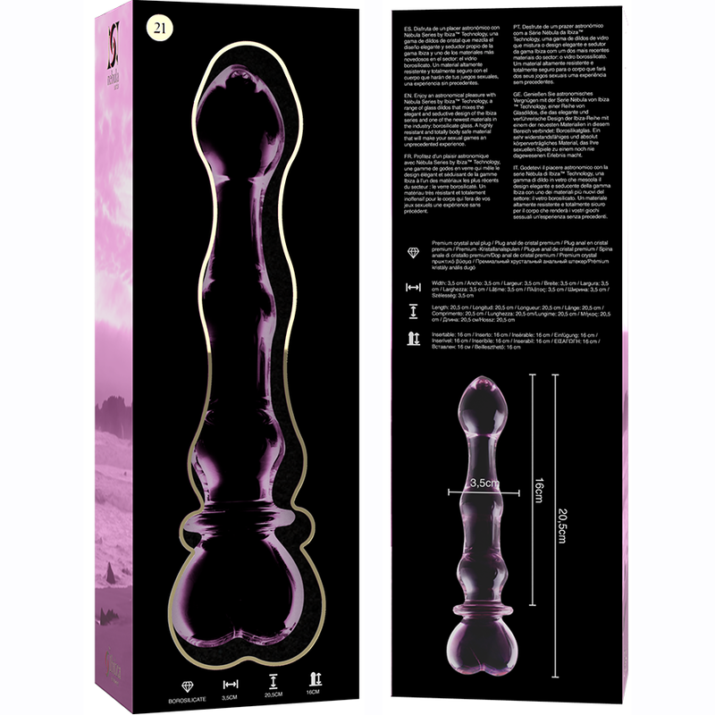 Nebula Series by Ibiza-Model 21 Dildo Cristallo 20.5 cm · Dildo & Stimolatori (imaginea 6)