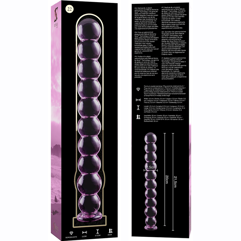 Nebula Series by Ibiza-Model 22 Dildo Cristallo 21.5 cm · Dildo & Stimolatori (imaginea 6)