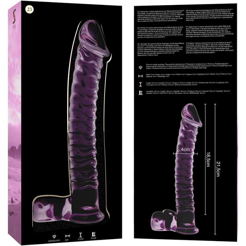 Nebula Series by Ibiza-Model 23 Dildo Cristallo 21.5 cm · Dildo & Stimolatori (imaginea 4)