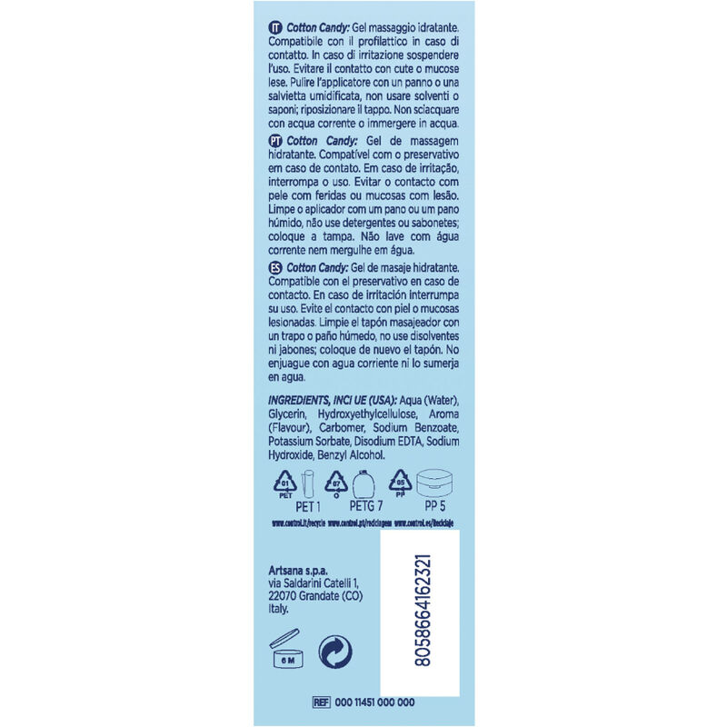 Control Lubes-Gel di massaggio Cotton Candy 3 in 1 200 ml 2 Control Lubes-Gel di massaggio Cotton Candy 3 in 1 200 ml · Lubrificanti (imaginea 2)