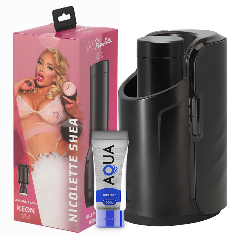 Kiiroo-Keon + Feel Nicolette Shea Stroker + Aqua Quality 1 Kiiroo-Keon + Feel Nicolette Shea Stroker + Aqua Quality · Masturbatori