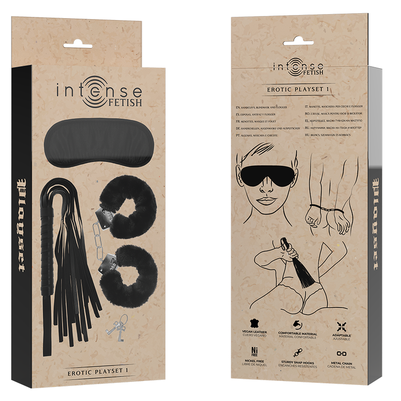 Intense Fetish-Playset Erotico 1 con Manette, Maschera per gli Occhi 2 Intense Fetish-Playset Erotico 1 con Manette, Maschera per gli Occhi · Bondage & Manette (imaginea 2)