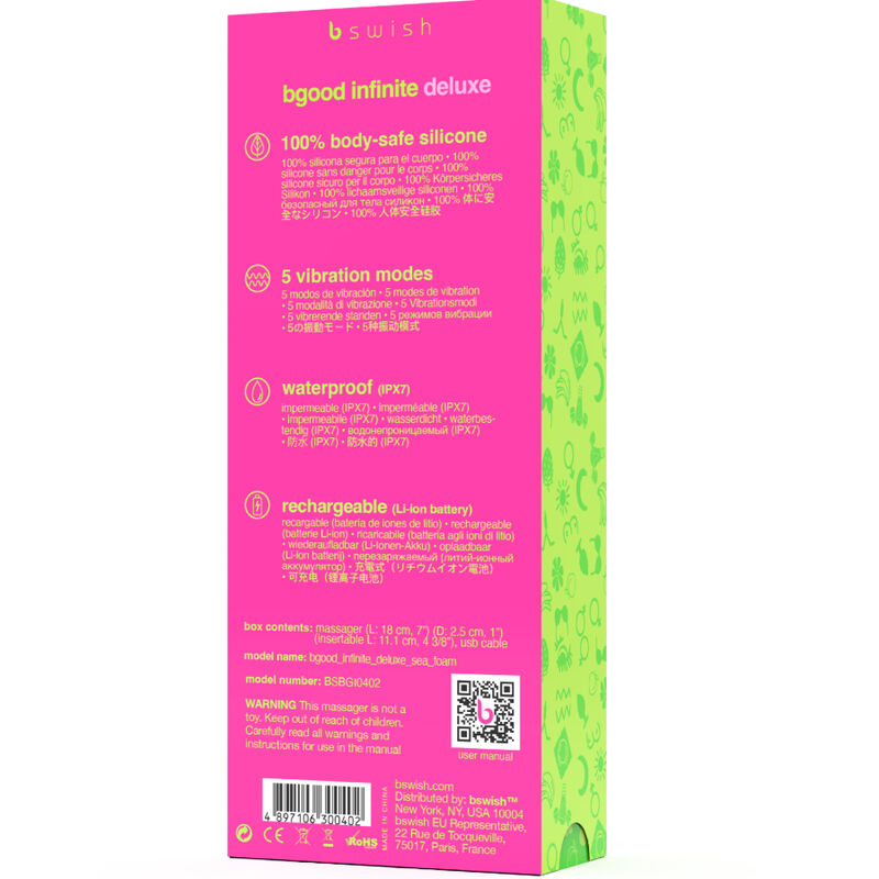 B Swish-Bgood Infinite Deluxe Vibratore Ricaricabile Silicone 8 B Swish-Bgood Infinite Deluxe Vibratore Ricaricabile Silicone · Vibratori (imaginea 8)