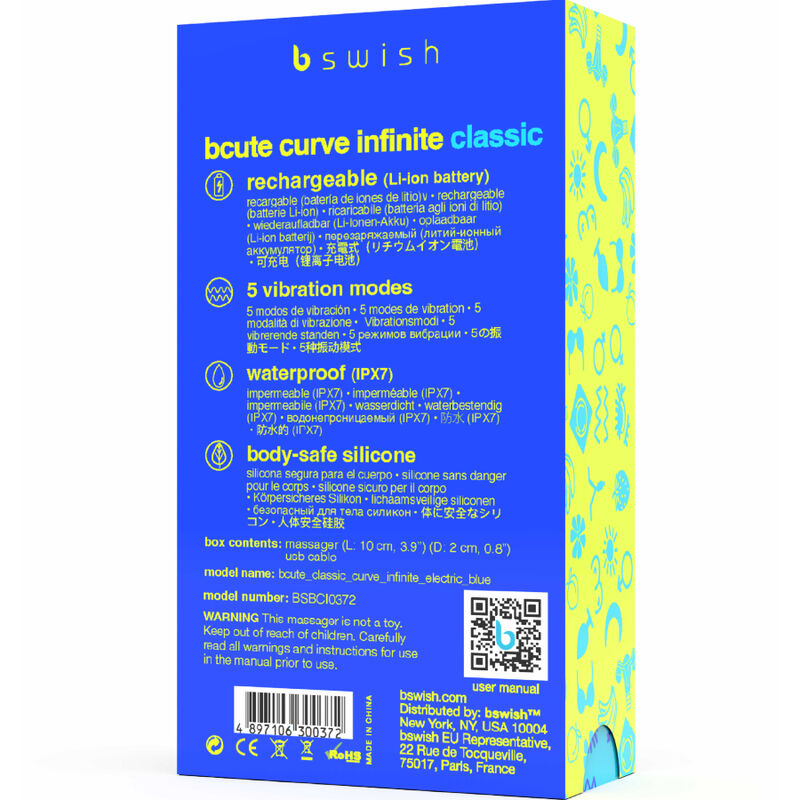 B Swish-Bcute Curve Infinite Classic Vibratore Ricaricabile · Vibratori (immagine 3)