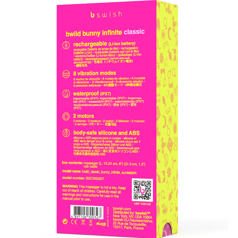 B Swish-Bwild Bunny Infinite Classic Vibratore Ricaricabile · Vibratori (immagine 4)