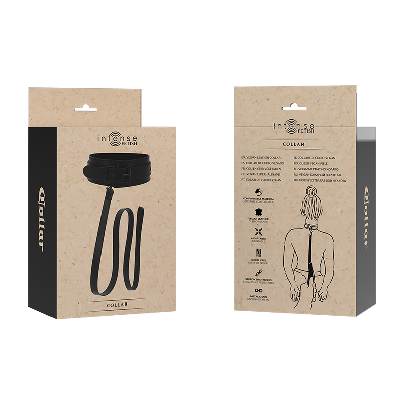 Intense Fetish-Collana in pelle vegana 4 Intense Fetish-Collana in pelle vegana · Bondage & Manette (imaginea 4)