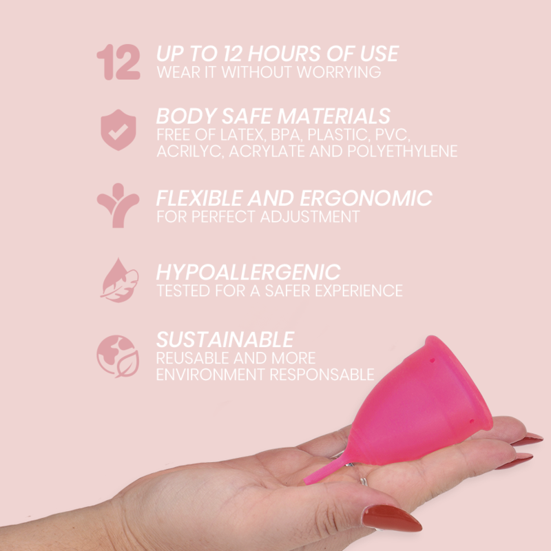 Intimichic-Coppa Menstruale di Silicone Medical · Sesso orale & Corpo (immagine 3)