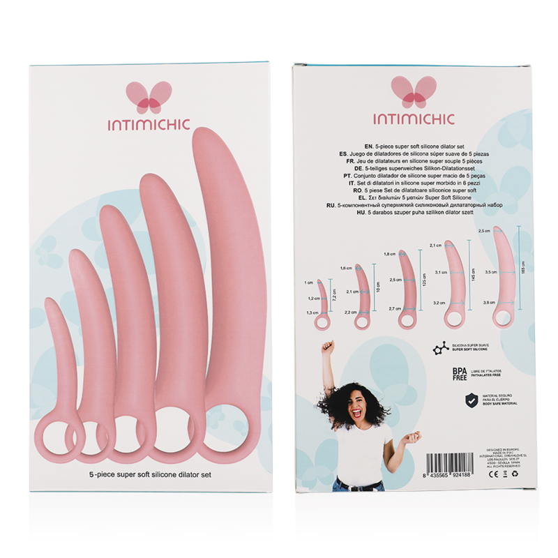 Intimichic-Set di dilatatori in silicone, 5 pezzi · Giocattoli anali (immagine 5)